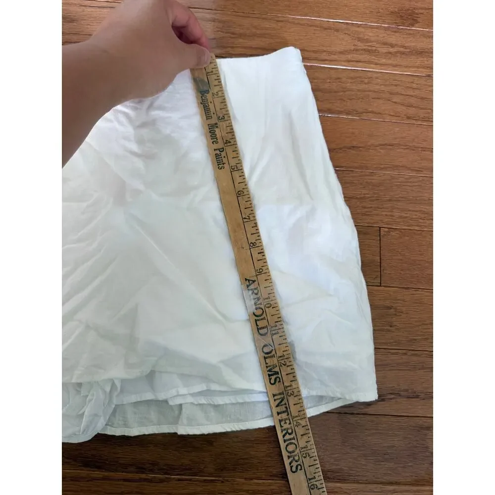 Show Me Your MuMu | White All Night Skort Linen Blend Preppy Summer Basic Sz S